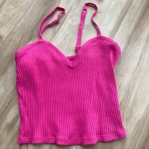 Zara pink sweetheart tank